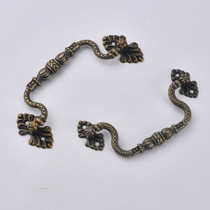 European Style Zinc Alloy Cabinet Handle Antique Bronze Bar Shape Durable Furniture Hardware for Drawer Door <b>Cupboard</b> - Product Image 2