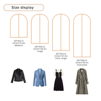 Housse de protection pour vêtements pliable en PEVA, housse anti-poussière, nettoyage à sec, blanchisserie, housse imperméable pour vêtements