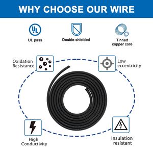 Zhong Hua 20AWG UL2464สายลำโพง2แกน, สาย CNC หุ้มฉนวนลวด CNC สำหรับเครื่องเราเตอร์ CNC แกนหมุน VFD เครื่องพิมพ์3D - Product Image 2