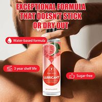 Lubrifiant Intime Personnel 200 ml Saveur Pastèque Doux et Soyeux Longue Durée pour Femmes Sans Sucre Non-Tachant