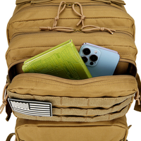 Sac à dos de camouflage d'extérieur pour l'entraînement, la chasse, l'équipement modulaire EDC, le trekking, le combat, la survie, le sac à dos tactique de terrain