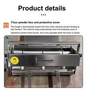 Mini Máquina Laminadora Portátil de Mesa para Masa de Pizza y Hojaldre, Rodillo Prensador Manual y Aplanador - Product Image 2