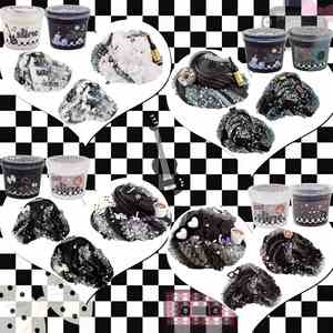 Complete Monochrome <b>Slime</b> <b>Kit</b> Handmade Butter Fluffy Crystal Add Ins Sensory Gift Goodie Bags for Older Kids Wholesale - Product Image 2