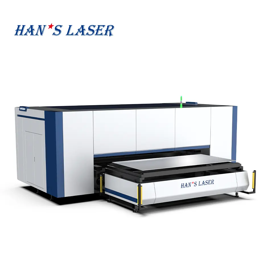 Hans Laser (المتاجر الرائدة) 2024 منتجات وصلت حديثًا عالية الجودة ماكينة القطع المعدنية المغلقة المصغرة G3015HF بالليزر الليفي