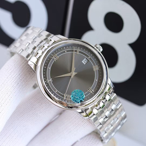 Reloj de Hombre Mecánico Automático con Diseño Clásico, Esfera Azul Sunray, Números Romanos, Brazalete de Acero Inoxidable, Fecha y Luminiscencia - Product Image 5