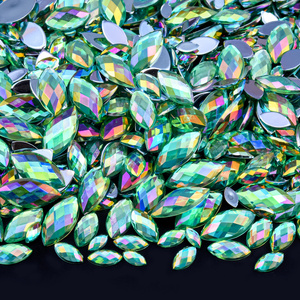 Oleeya ชุดพลอยเทียมคริสตัลทรงม้านทรงกลมขนาด7x15มม. หินมาร์ควิสโตนขนาด9X18มม. - Product Image 2