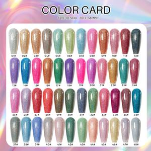 JTING - Juego de Esmaltes de Uñas Holográficos Láser de Tendencia, 48 Colores, con Caja, Libro de Colores Único, Marca Privada OEM - Product Image 4
