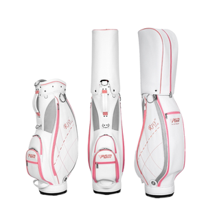 Bolsa de Golf Ligera para Mujer, Bolsa de Golf para Palos de Golf, Blanca y Rosa, Impermeable, con Logotipo Personalizado - Product Image 1