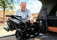 Scooter pliable léger avec logo personnalisé NFC pour personnes âgées, batterie au lithium 24V6.6Ah, scooter portable à 4 roues pour avion