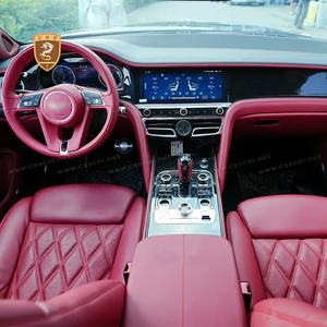 Intérieur de voiture en cuir véritable de Style ancien <span class=keywords><strong>à</strong></span> nouveau pour Bentley Flying Spur <span class=keywords><strong>Instrument</strong></span> couvre l'intérieur du volant de contrôle central - Product Image 2