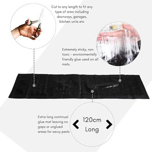 <span class=keywords><strong>Trampa</strong></span> Adhesiva Extra Grande de 1.2m <span class=keywords><strong>para</strong></span> <span class=keywords><strong>Ratones</strong></span> y Ratas, Manta Adhesiva No Tóxica <span class=keywords><strong>para</strong></span> Atrapar Roedores, Negra, Uso Interior y Exterior - Product Image 3