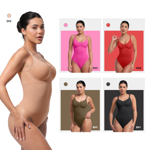 Vente en gros String sans couture contrôle du ventre femmes Bodys <span class=keywords><strong>amincissant</strong></span> coussinets amovibles une pièce <span class=keywords><strong>Body</strong></span> <span class=keywords><strong>Body</strong></span> Shapewear femmes - Product Image 4