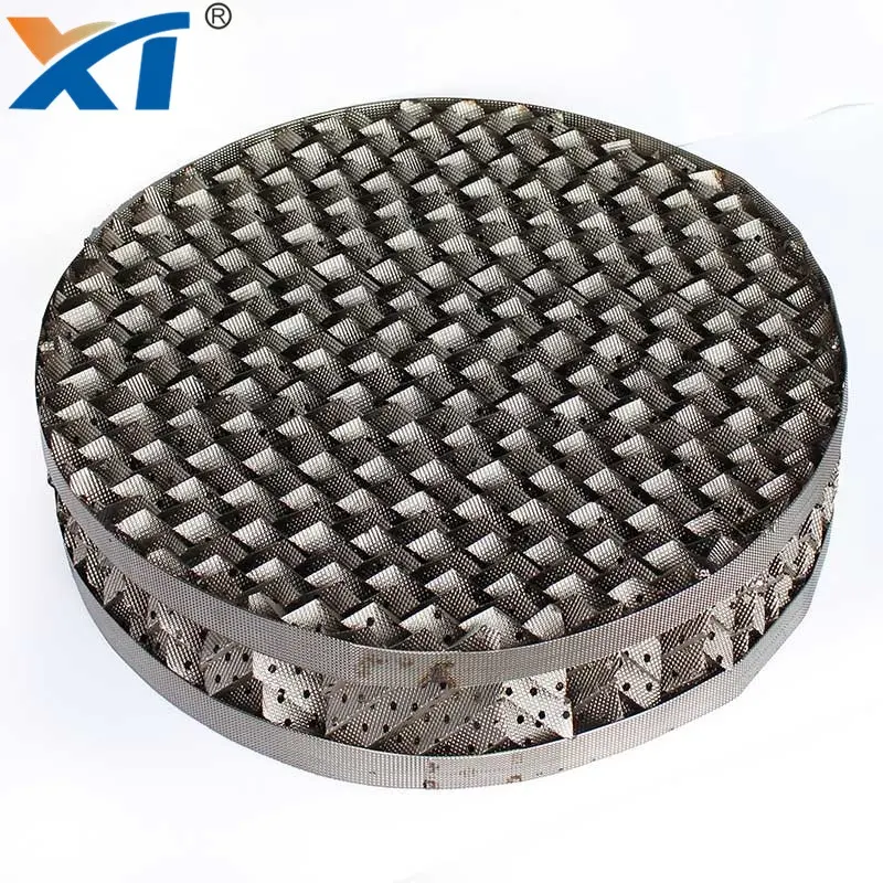 High quality metal ceramic plastic structured packing perforated plate corrugated packing 250Y 350Y for distillation column