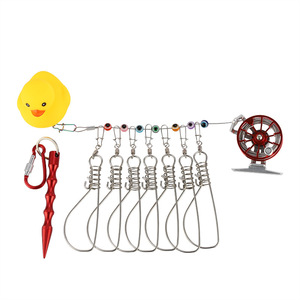 Boîte à appâts en acier inoxydable portable à roulettes avec boucle pour poissons vivants - Product Image 1