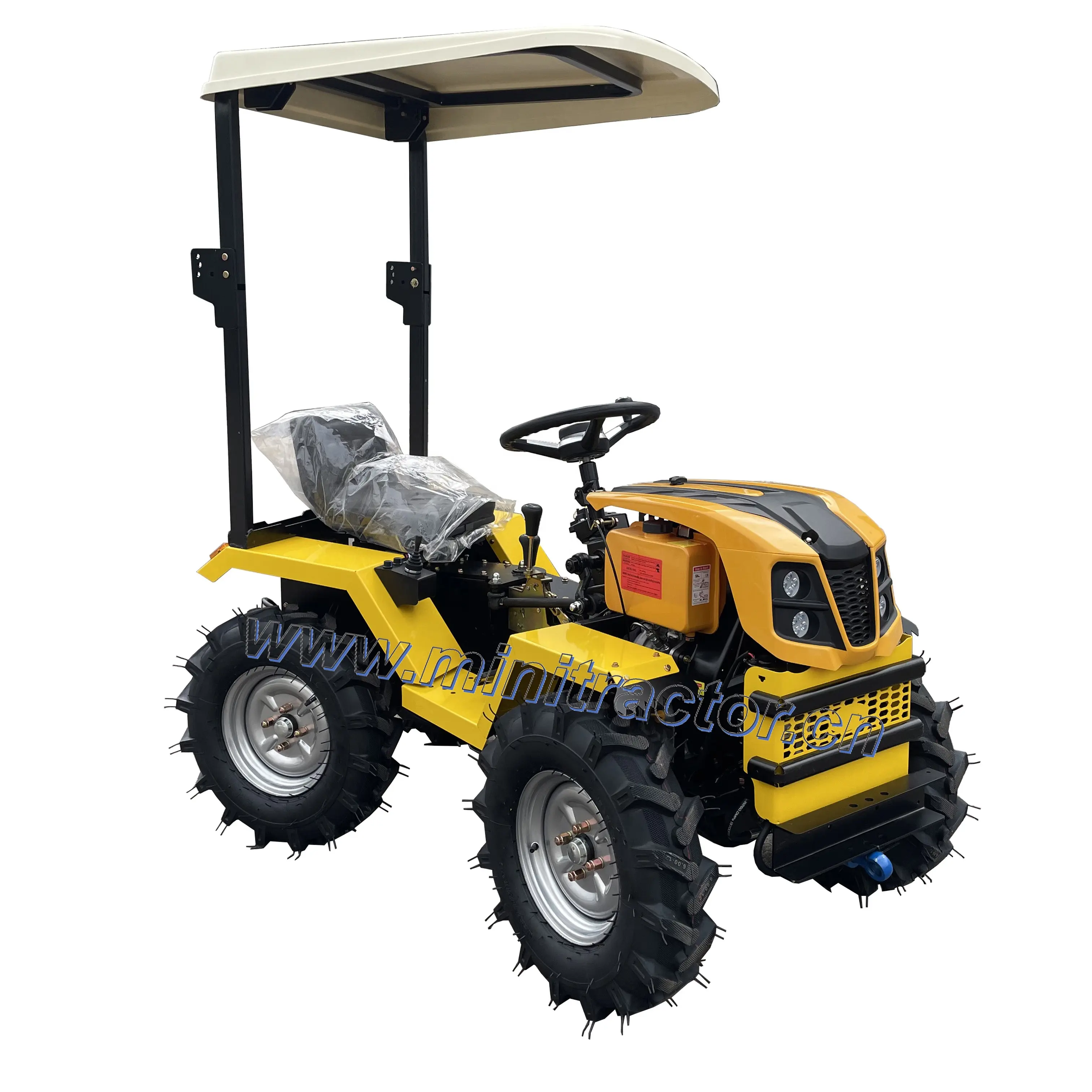 Mini-Traktor mit Rotationsfräse Pflug verschiedene landwirtschaftsmaschinen