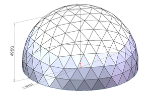 Cúpula de Vidrio, Campana de Vidrio, Cúpula Transparente para Hotel, Glamping, Casa, Jardín, Habitación Prefabricada con Vista al Cielo Estrellado - Product Image 2