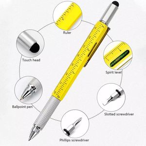 Bolígrafos Multifuncionales 6 en 1 de Metal con Logotipo Personalizado, Bolígrafo de Ingeniería con Escala, Venta al Por Mayor de Fábrica - Product Image 3