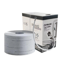 Kabel UTP indoor 1000FT 305Meter Cat6 Cat6a Cat7 Cat8 Cat5e 4 pasang twisted cat 6 kabel lan outdoor kecepatan tinggi kabel jaringan FTP