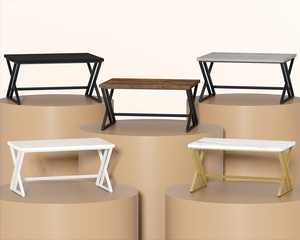 다양한 색상 도매 가능 컴퓨터 책상 심플 디자인 고품질 원목 컴퓨터 책상 가정 및 사무실용 - Product Image 5