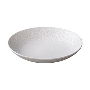 จานเมลามีนสีขาวทรงลึก ผิวสัมผัสแบบด้าน สำหรับงานปาร์ตี้สเต็ก - Product Image 1