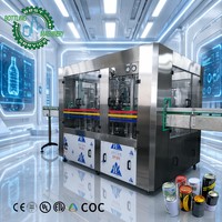 Machine de remplissage automatique de canettes en aluminium Reliable-Scale 6000CPH avec équilibrage de pression précis et unité de contrôle