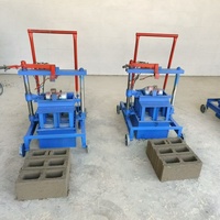 Machine à fabriquer des blocs de béton hydraulique manuelle avec moule personnalisable et haut rendement pour blocs creux