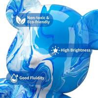 Peinture acrylique fluide professionnelle non toxique personnalisable 500 ml pour artisanat DIY Ours Violent