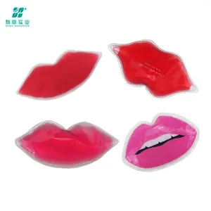 China Wholesale Lip Shapes Ice Gel Pad Custom Hot And Cold Pack Moisturizing Pain Relief