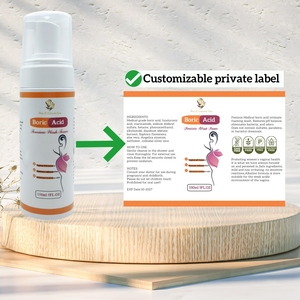 Espuma de lavado femenino Ácido bórico Alivio de infecciones por levaduras Limpieza vaginal y lavado de espuma Yoni refrescante - Product Image 5
