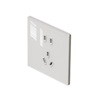 สวิตช์อะคริลิคไฟฟ้าแบบติดผนัง 5 ช่องเสียบ รุ่น 86 มาตรฐานสากล 220V พร้อมสายดิน - Product Image 1