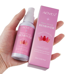 ALIVER cairan Penghilang cat kuku Gel, Penghilang cat kuku Vitamin E 60ml perawatan nutrisi, Penghilang cat kuku, tekan pada kuku - Product Image 3