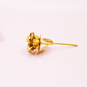 Rosa <span class=keywords><strong>de</strong></span> Oro <span class=keywords><strong>de</strong></span> 24k con <span class=keywords><strong>Tallo</strong></span> <span class=keywords><strong>Largo</strong></span>, Regalo Económico para el Día <span class=keywords><strong>de</strong></span> San Valentín - Product Image 5