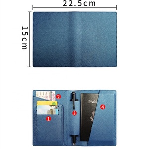 Boshiho Wholesale Custom Soft Pu Leather Travel Credit <b>Card</b> Protector Passport Slim Aluminium Business <b>Card</b> <b>Holder</b> <b>Wallet</b> - Product Image 3