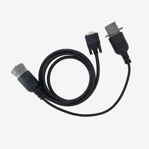 Автомобильный разъем J1708 6Pin To Db9 9Pin Splitter Connector Deutsch J1708 кабельный разъем для грузового кабеля