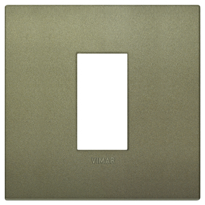 Vimar Classic 1M Matt Green <b>Wall</b> <b>Plate</b> 90x90mm - Product Image 1