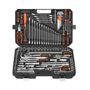 Jeu de clés à douille combinées portables jaunes de 142 pièces, en acier Cr-V, outils manuels de réparation automobile, jeu de douilles - Product Image 5