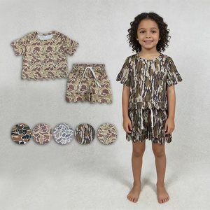 En stock : Vêtements d'été camouflage pour femme, tenues festonnées, mode en gros, haute qualité, boutique, ensemble mère et fille, prix usine - Product Image 2