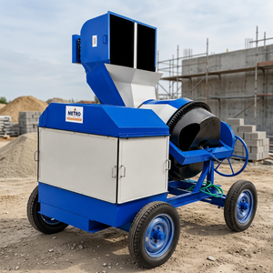 Mezcladora de Concreto Portátil para Construcción, Mezcladora de Cemento Eléctrica con Tambor, con Rendimiento Confiable y Larga Vida Útil - Product Image 1