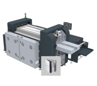 Machine de reliure numérique entièrement automatique pour albums photo plats, état neuf, composants clés : moteur, pompe, PLC, 2400 feuilles/heure