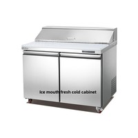 Bingli Fresh Armoire à salade en acier inoxydable à température unique Comptoir à sandwich réfrigéré commercial pour pain légumes