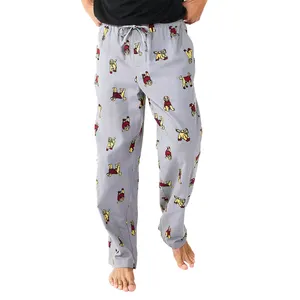 Hot Sell Mens Flannel Pajamas Pants Drawstring Sleepwear Pants Sleep Bottoms Flannel Pajamas Bottoms Unisex Pajama Pants