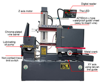 Machine de découpe à 5 axes par électroérosion DK7735, machine à fil électrique CNC automatique