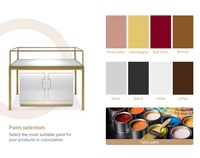 Vitrine de présentation de bijoux en verre et table de présentation avec éclairage LED, service tout-en-un, certifiée ISO9001, par Shang Liang Jewelry Showroom