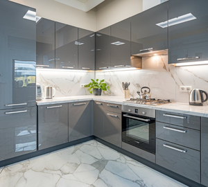 <span class=keywords><strong>Prima</strong></span> Regal - Muebles de Cocina Modulares Modernos Usados, Fregadero, Grifo, Bisagras, Encimera de Mármol, 5 Años de Garantía, Diseño Clásico - Product Image 2