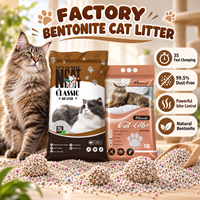 Litière pour chat Factory Cat Sand 25L 20kg, bentonite naturelle avec contrôle puissant des odeurs, agglomération rapide 3S pour les distributeurs mondiaux d'articles pour animaux de compagnie