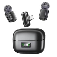 Microphone sans fil de type C MINI 8, micro-cravate à clipser pour les réunions en ligne