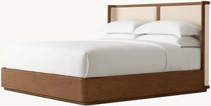 Letto matrimoniale americano in legno massello, letto Queen/King - Product Image 3