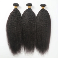 Extensions de cheveux humains péruviens à pointes épaisses, 20-26 pouces, 12A, 100% vierges non traités, double trame machine, noir naturel pour femmes