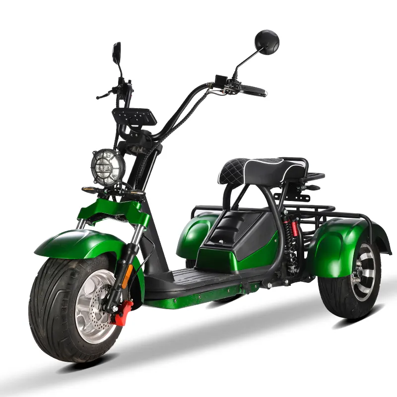 Citycoco-patinete eléctrico de 3 ruedas para adulto, Scooter de tres ruedas con neumático grande, 1500w/2000w
