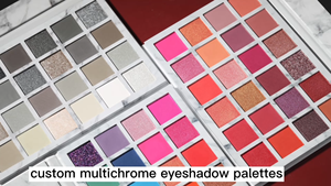 S552 Custom il tuo Logo materia setosa Glitter <span class=keywords><strong>rosso</strong></span> ombretto Palette Private Label originale tavolozza ombretti - Product Image 4